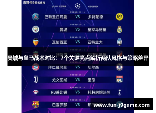 曼城与皇马战术对比：7个关键亮点解析两队风格与策略差异